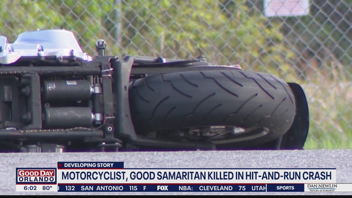 Motorcyclist, Good Samaritan killed in 2 hit-and-run crashes in Sanford, police say